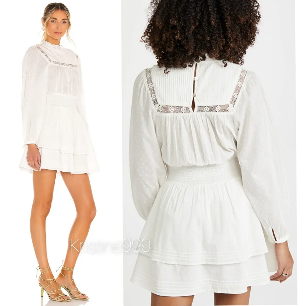Cleobella Berit Mini Dress in Ivory White NEW - Picture 5 of 9
